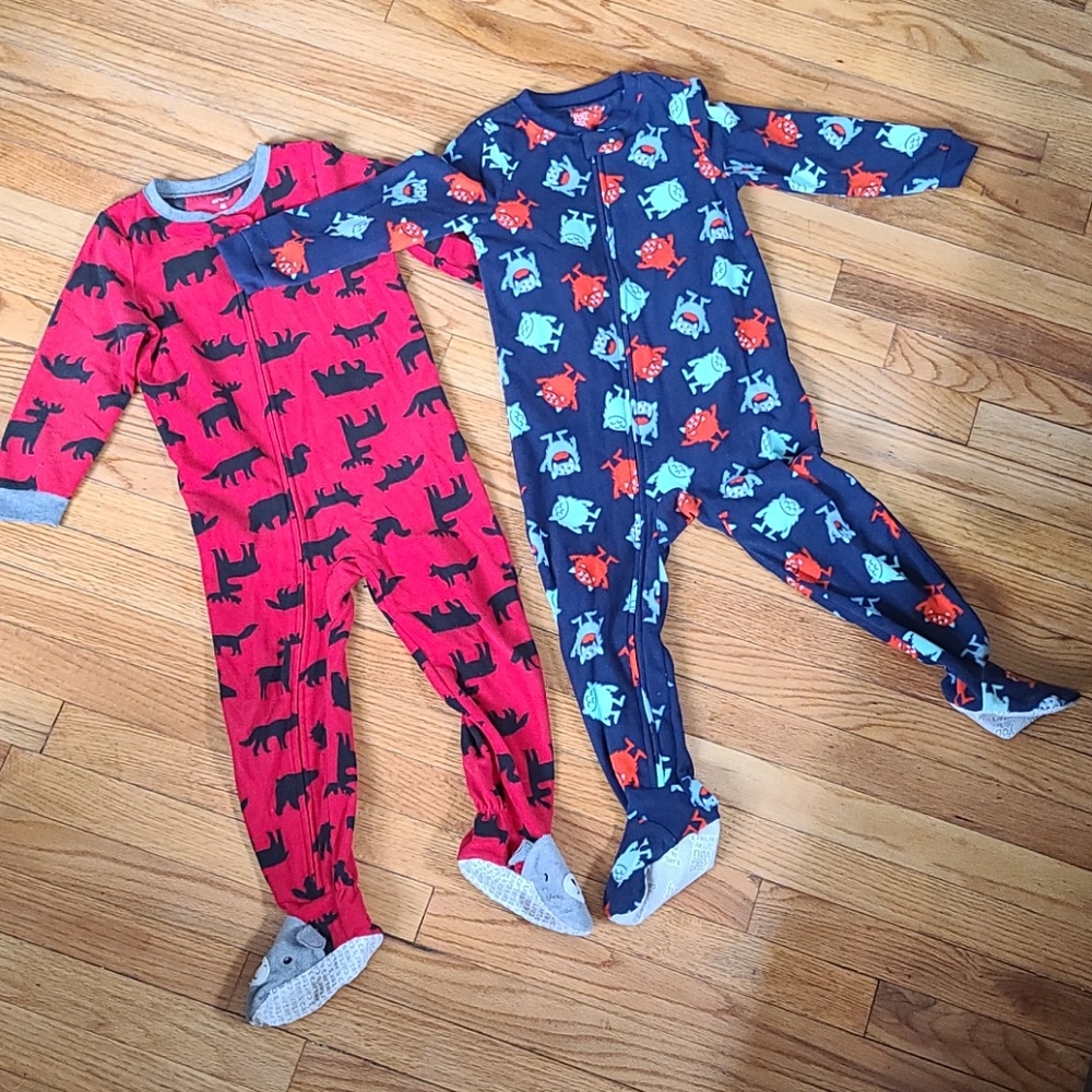 4T Carter's Footie Fleece PJs